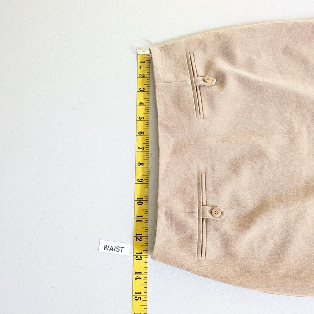 Staud Annette Mini Skirt Camel Brown Size 0 Office Academia Luxury Quiet Girl - Picture 12 of 14